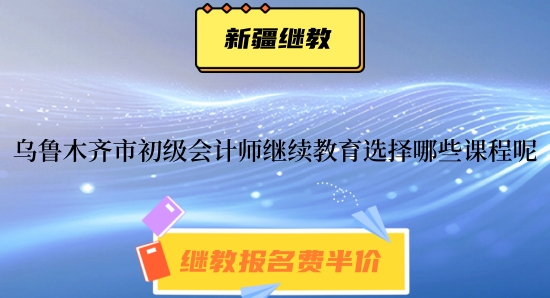 2024年烏魯木齊市初級(jí)會(huì)計(jì)師繼續(xù)教育選擇哪些課程呢? 2024年烏魯木齊市初級(jí)會(huì)計(jì)師繼續(xù)教育選擇哪些課程呢?